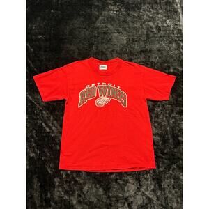 Vintage CSA Detroit Red Wings NHL Red Shirt Y2K Retro Skater - Men’s Large